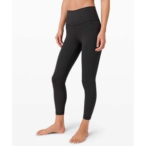 Lululemon Wunder Under‎ High-Rise Tights Womens 4 Black EUC 25" Inseam Yoga Pant